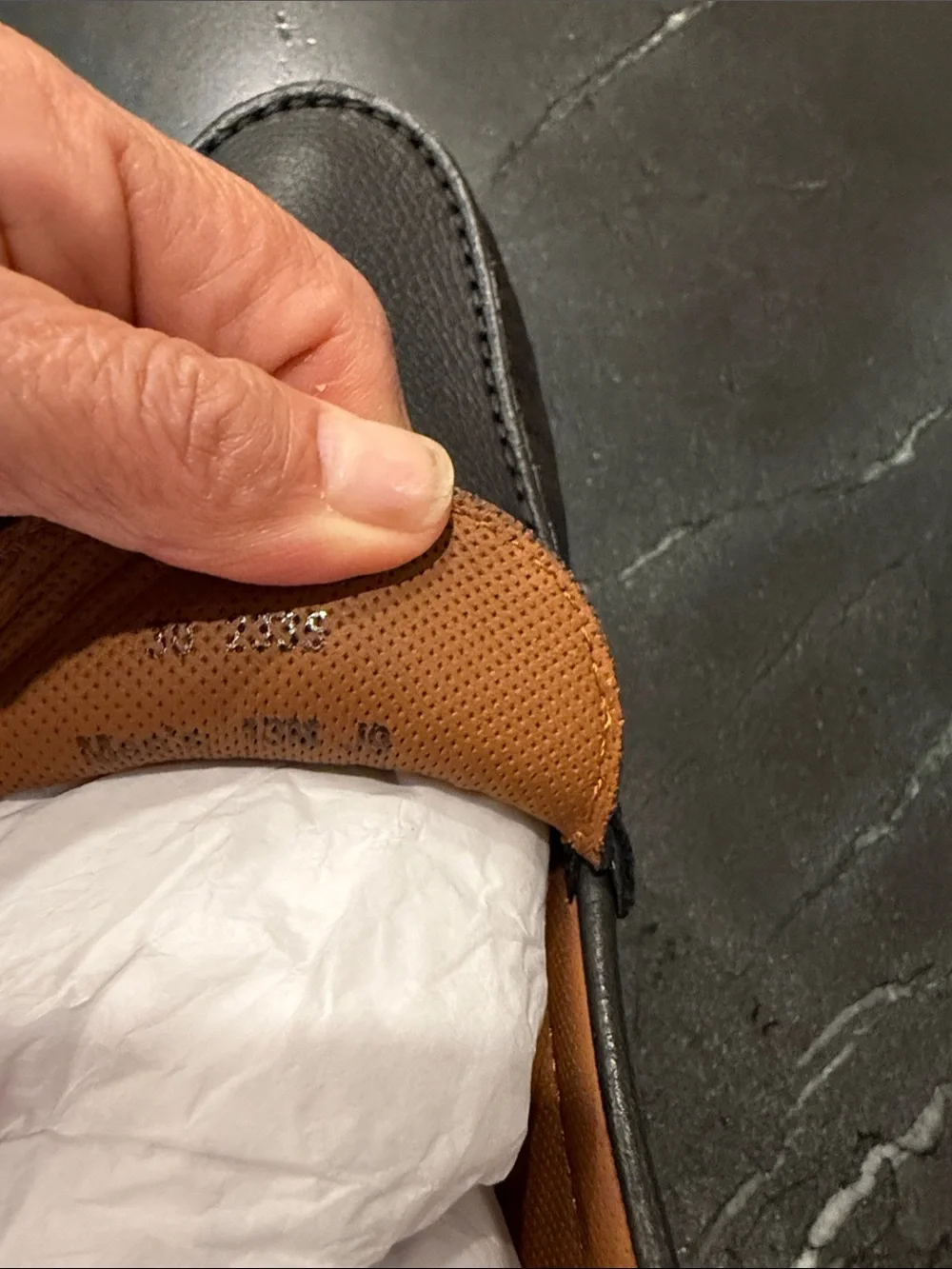 Trask Black Leather Penny Loafers